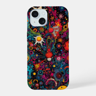 Psychedelische Kosmische Handyhülle iPhone 15 Hülle