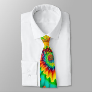 Psychedelische Krawatte mit Tie Dye im Retro-Surre