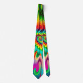 Psychedelische Krawatte mit Tie Dye im Retro-Surre (Vorderseite)