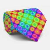 Psychedelische Kreis-Hals-Krawatte Krawatte (Gerollt)