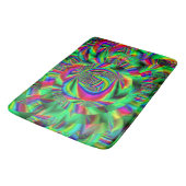 Psychedelische Kreise...... Badematte (Schrägansicht)