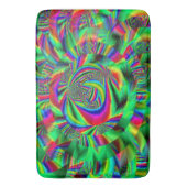 Psychedelische Kreise...... Badematte (Vorderseite Vertikal)