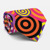 psychedelische Kreise binden Krawatte (Gerollt)
