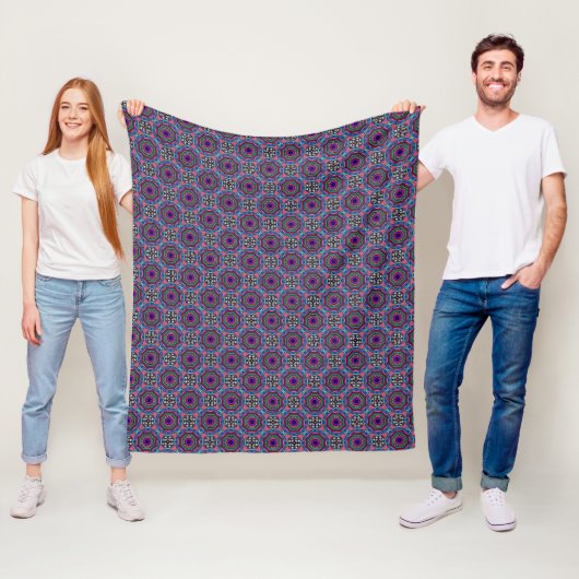 Psychedelische Kreise Fleecedecke (Beispiel)
