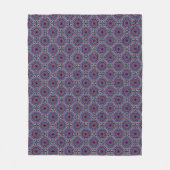 Psychedelische Kreise Fleecedecke (Vorderseite)