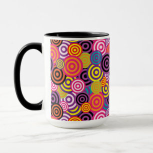 psychedelische Kreise Kaffeetasse