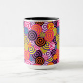psychedelische Kreise Kaffeetasse (Zentrum)