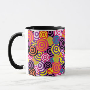 psychedelische Kreise Kaffeetasse