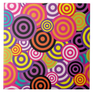psychedelische Kreise Keramikfliese