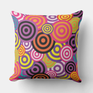 Psychedelische Kreise Kissen