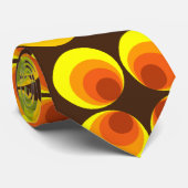 Psychedelische Kreise Krawatte (Gerollt)