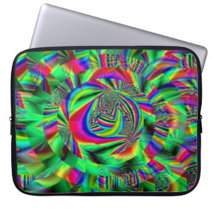 Psychedelische Kreise...... Laptopschutzhülle