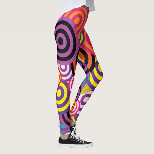 psychedelische Kreise Leggings (Rechts)