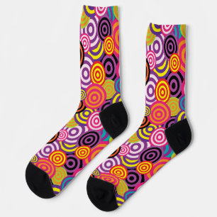 psychedelische Kreise Socken