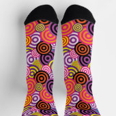 psychedelische Kreise Socken (Oben)
