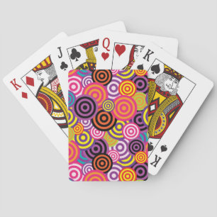 psychedelische Kreise Spielkarten