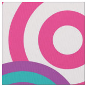 psychedelische Kreise Stoff (Nahaufnahme)