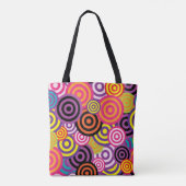 Psychedelische Kreise Tasche (Rückseite)