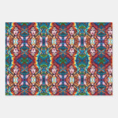 Psychedelische Kriegerfrau Geschenkpapier Set (Vorderseite)