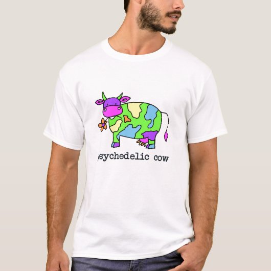 psychedelische Kuh T-Shirt (Vorderseite)