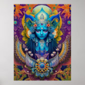 Psychedelische Kunst, DMT-Kunstwerke, surreale Lan Poster (Vorne)