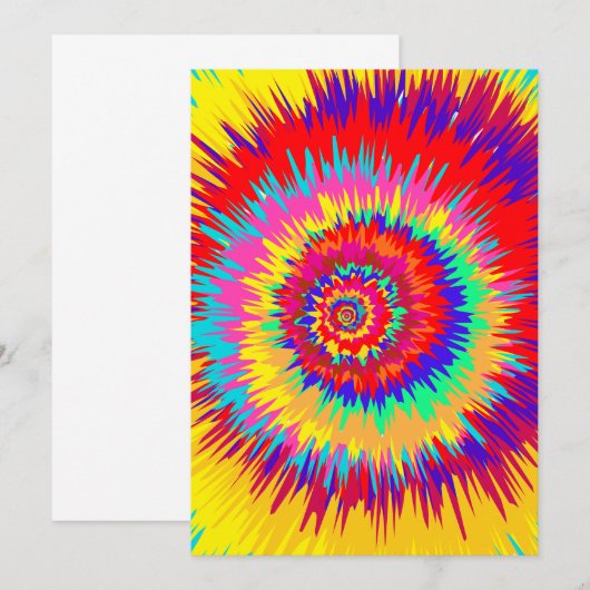 Psychedelische Kunst Einladung (Vorne/Hinten)