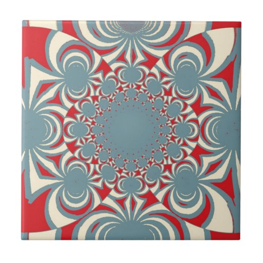 psychedelische Kunst Fliese (Vorderseite)