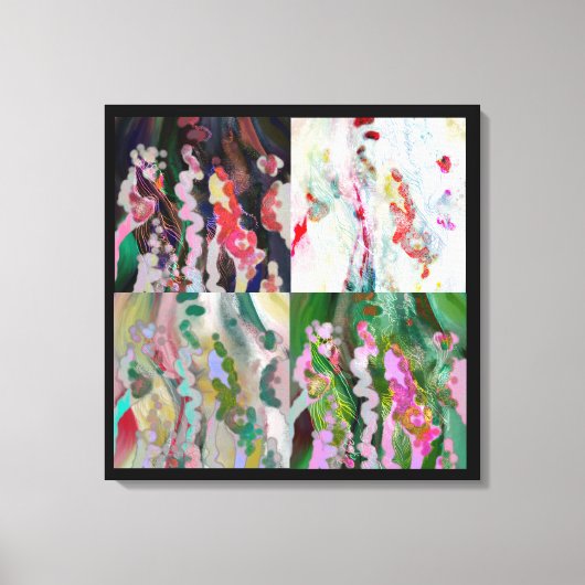 Psychedelische Kunst Leinwand drucken. 4 Ursprüngl (Vorderseite)