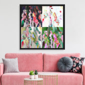 Psychedelische Kunst Leinwand drucken. 4 Ursprüngl (Insitu (Wohnzimmer))