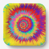 Psychedelische Kunst Pappteller (Vorderseite)