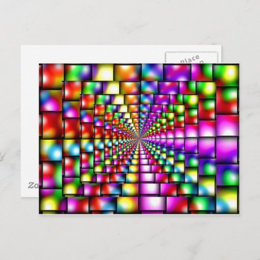 Psychedelische Kunst Postkarte (Vorne/Hinten)