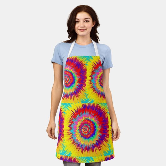 Psychedelische Kunst Schürze (Getragen)