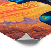 Psychedelische Lady Poster (Ecke)