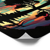 Psychedelische Landschaft Poster (Ecke)