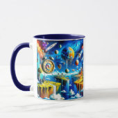Psychedelische Landschaft Tasse (Links)