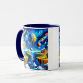 Psychedelische Landschaft Tasse (Vorderseite Links)