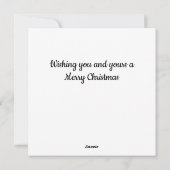 Psychedelische Lebkuchenbaum-Weihnachten Feiertagskarte (Rückseite)