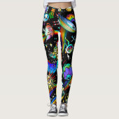Psychedelische Leggings (Vorderseite)