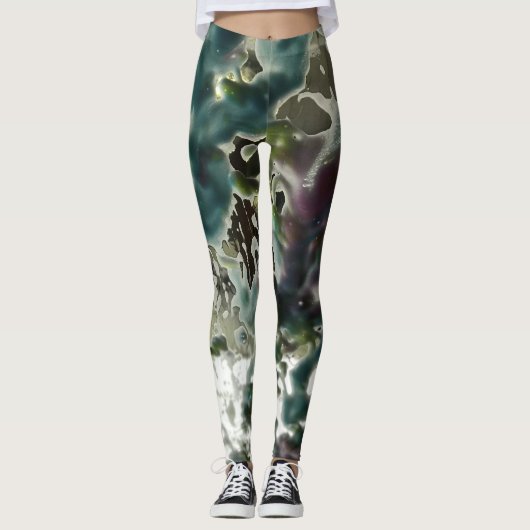 Psychedelische Leggings (Vorderseite)