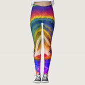 Psychedelische Leggings: Hippie Vibes & Regga Leggings (Vorderseite)
