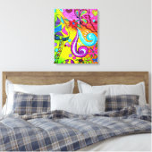 Psychedelische Leinwand des Hippie-Schmetterlings (Insitu (Schlafzimmer))