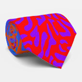 Psychedelische Leopardenprint-Krawatte Krawatte (Gerollt)