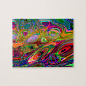 Psychedelische Leuchtstoff abstrakte Rotationen Puzzle (Horizontal)