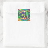 Psychedelische Liebe Hippie Stickers (Tasche)
