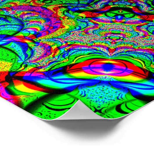 Psychedelische Liebe Poster (Ecke)