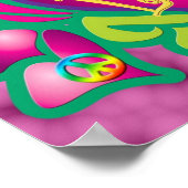 Psychedelische Liebe Poster (Ecke)