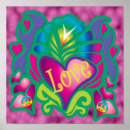 Psychedelische Liebe Poster