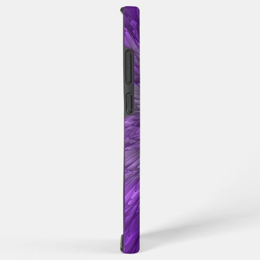 Psychedelische Lila Blume Abstraktes Fraktal Kunst Samsung Galaxy Hülle (Rechte Seite)