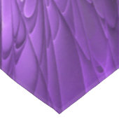 Psychedelische Lila Blume Abstraktes Fraktal Kunst Tischdecke (Schrägansicht)