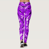 Psychedelische lila Krawatten-Muster-Leggings Leggings (Rückseite)